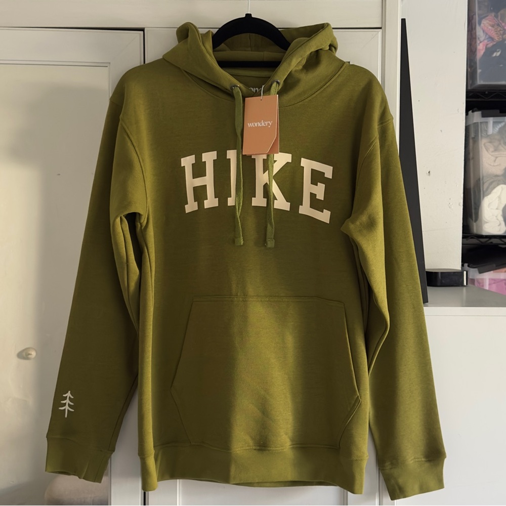 Wondery Outdoors Hike Pullover Hoodie in Matcha Green Size Small